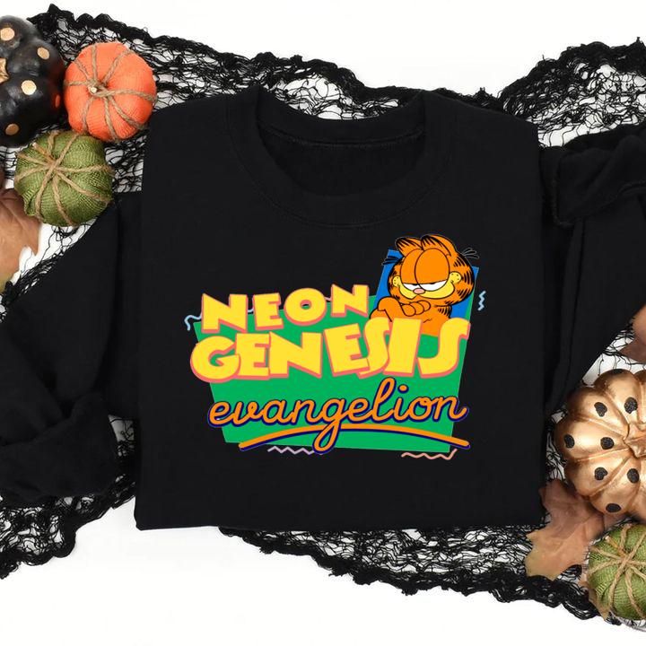 Garfield Neon Genesis Evangelion t-shirt
