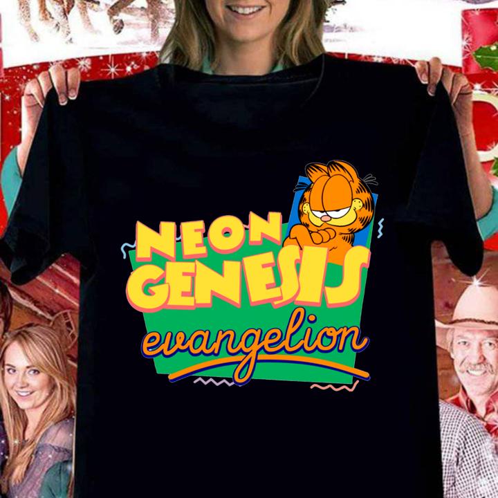 Garfield Neon Genesis Evangelion t-shirt