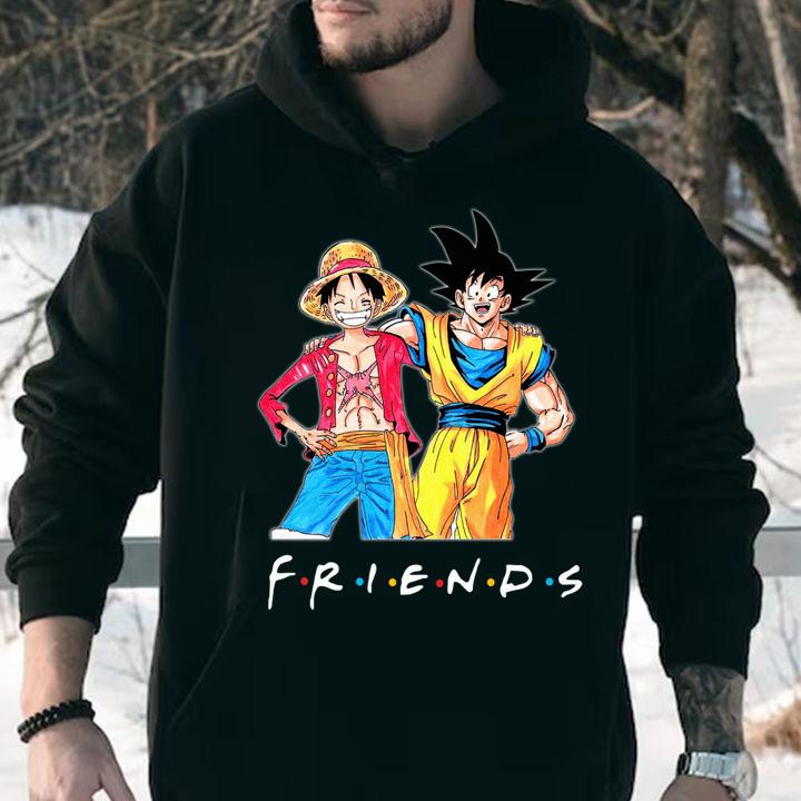 Friends Luffy and Son Goku t-shirt