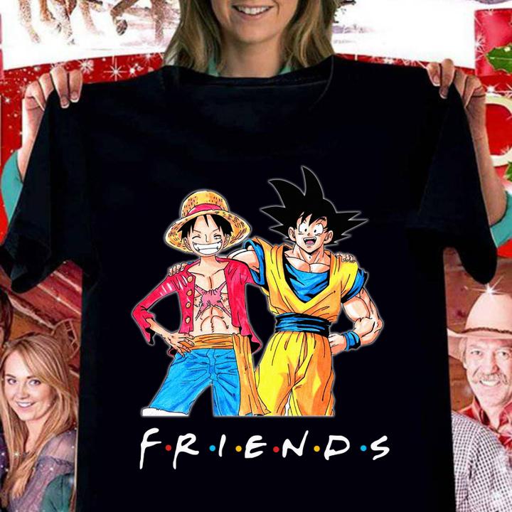 Friends Luffy and Son Goku t-shirt