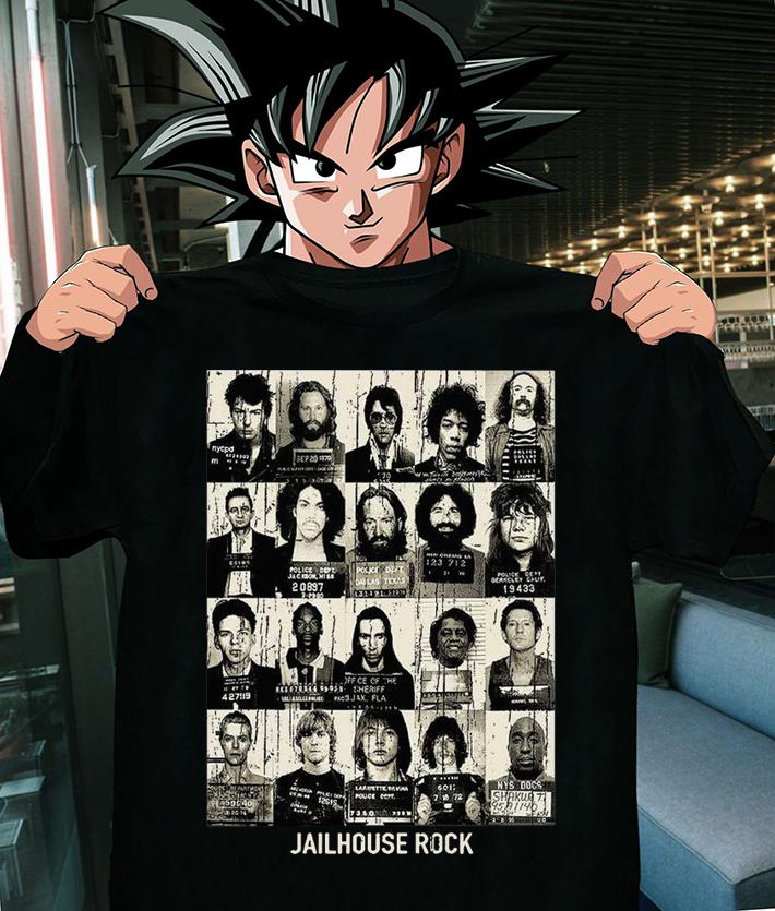 Jailhouse Rock And Roll Mugshots t-shirt