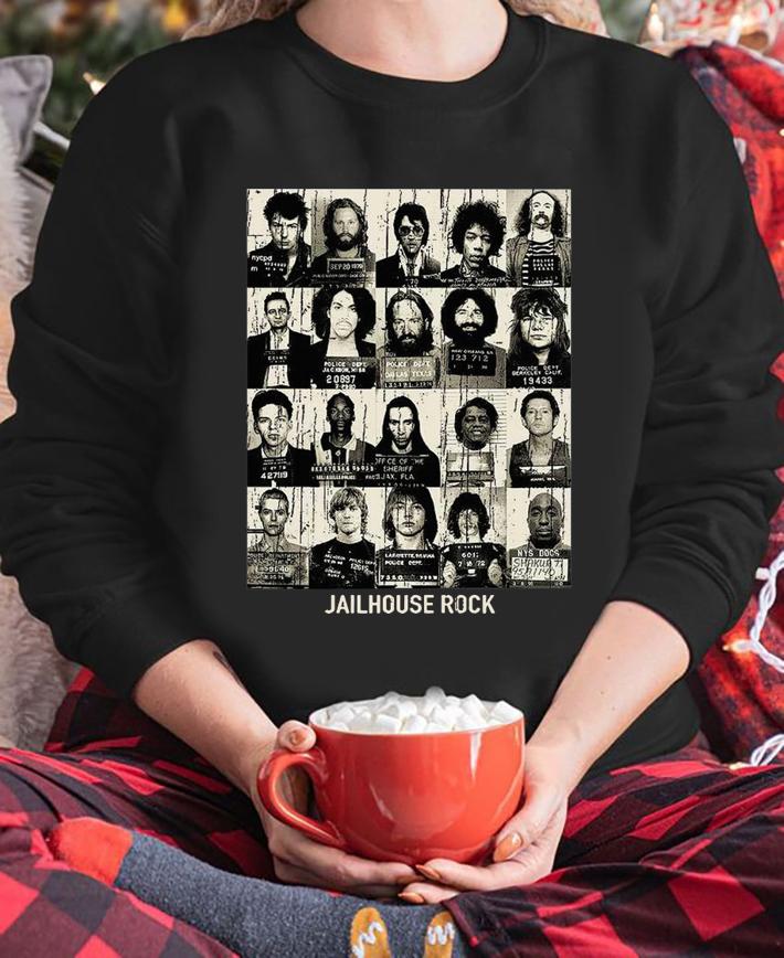 Jailhouse Rock And Roll Mugshots t-shirt
