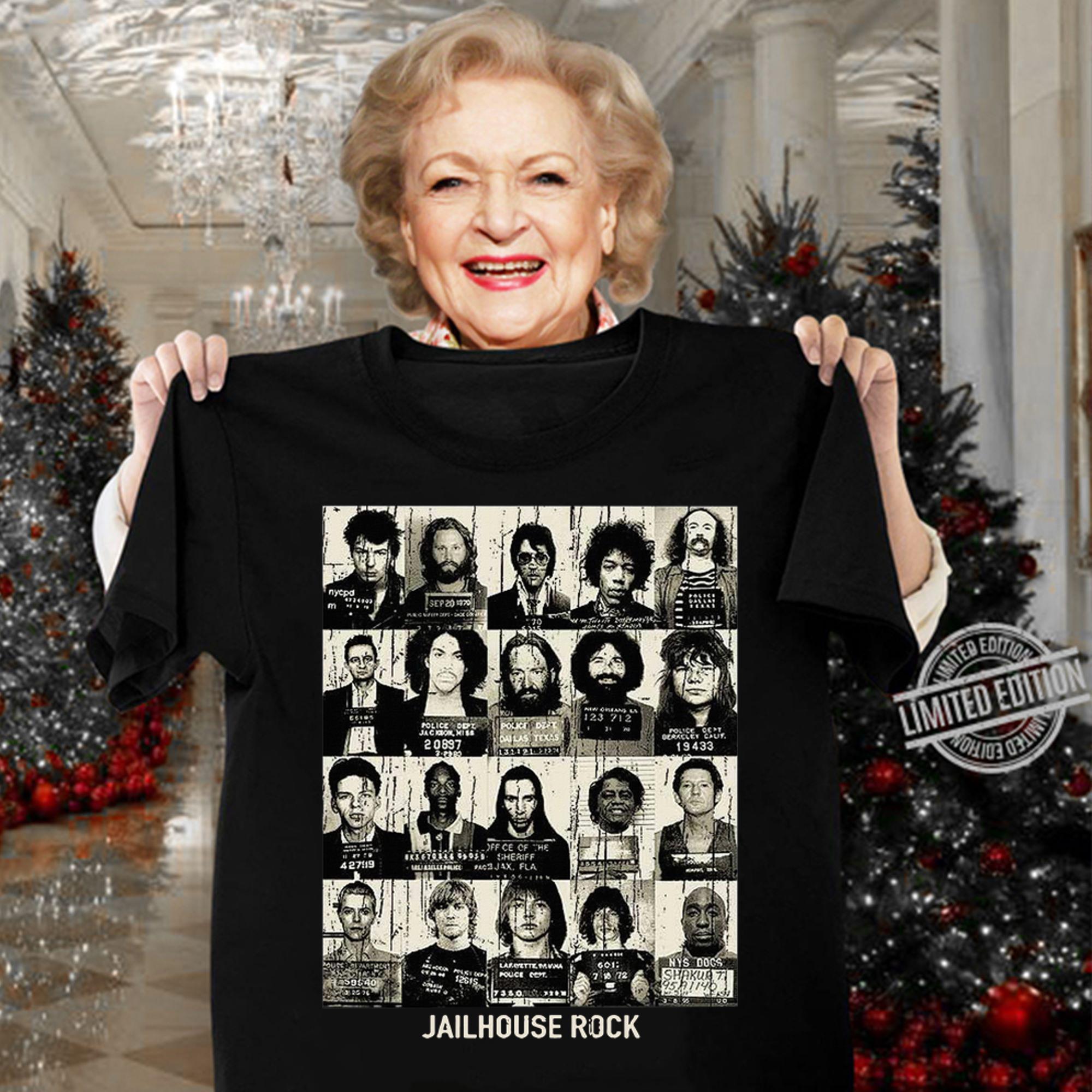 Jailhouse Rock And Roll Mugshots t-shirt