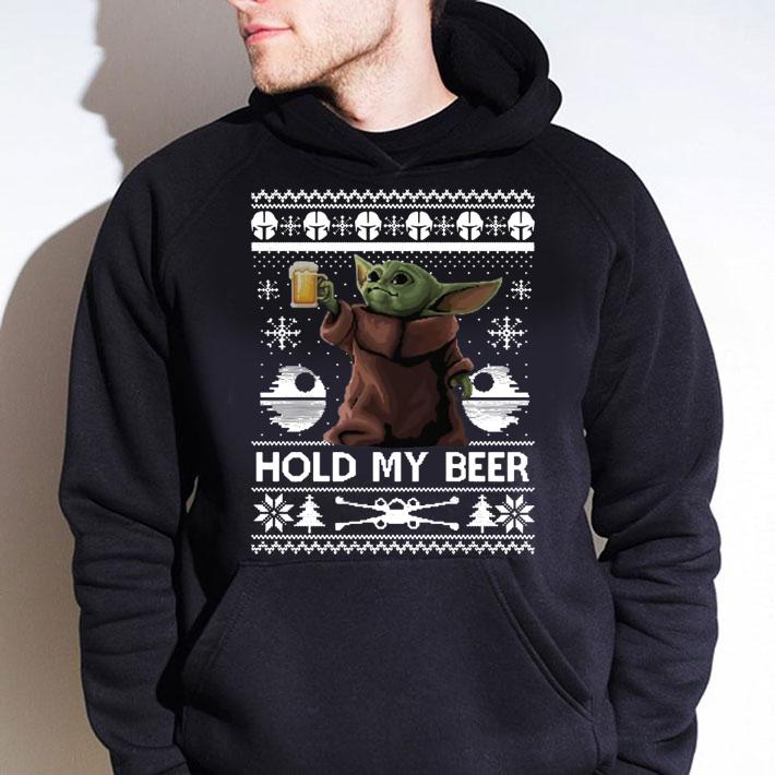Baby Yoda Hold My Beer Ugly Christmas t-shirt