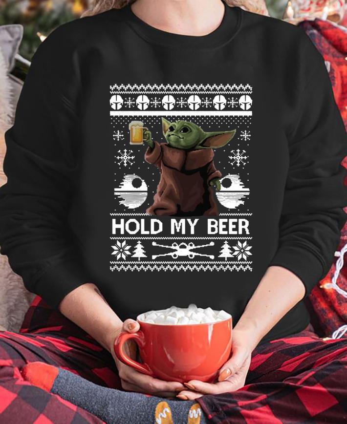 Baby Yoda Hold My Beer Ugly Christmas t-shirt Baby Yoda Hold My Beer Ugly Christmas t-shirt