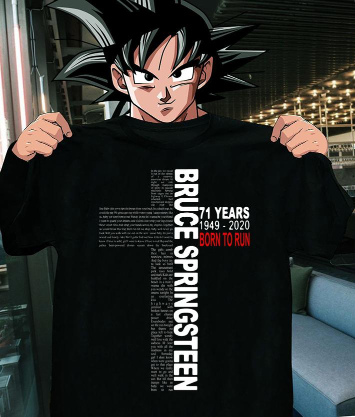 Bruce Springsteen 71 Years Born To Run t-shirt