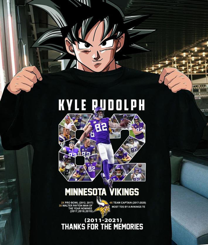 Kyle Rudolph Minnesota Viking 2011-2021 Signature Thanks For The Memories t-shirt