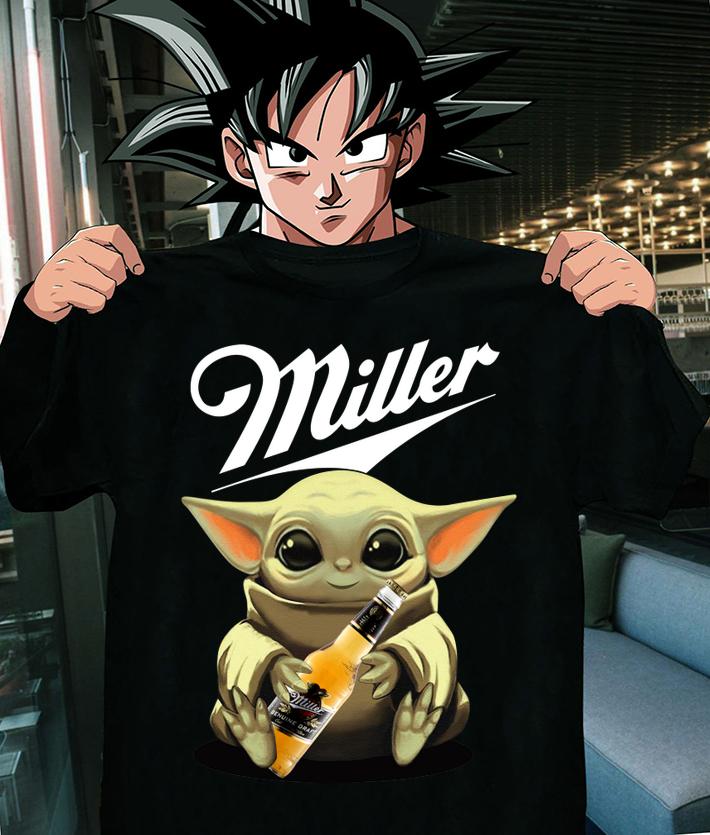 Awesome Star Wars Baby Yoda Hug Miller Genuine Draft t-shirt