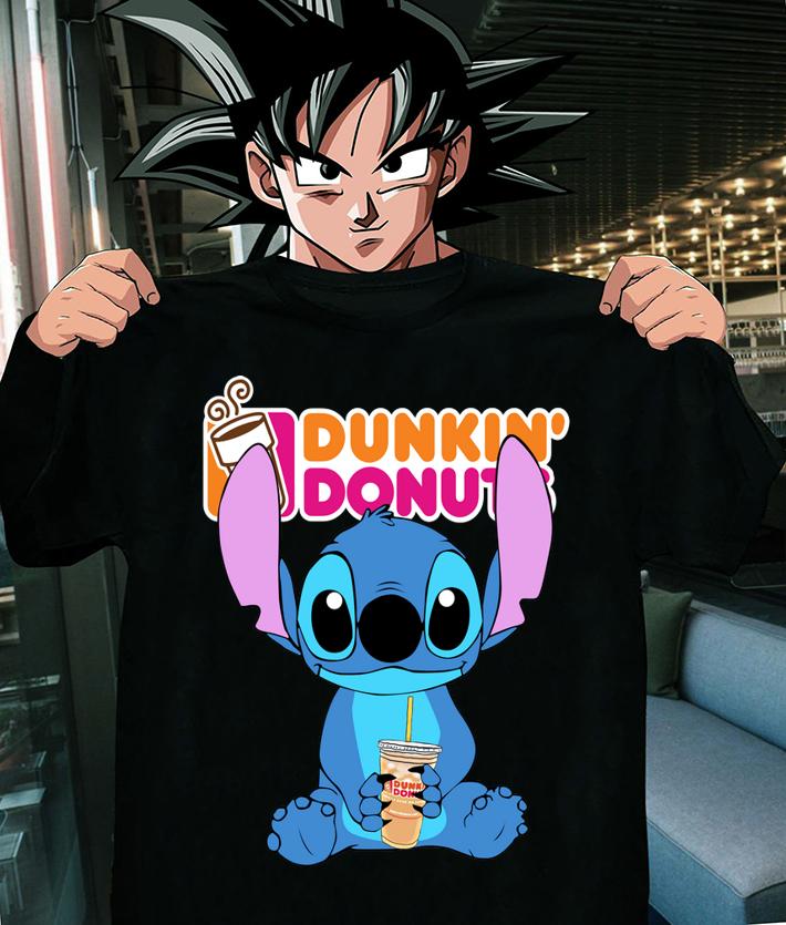 Disney Stitch Dunkin Donuts Logo t-shirt