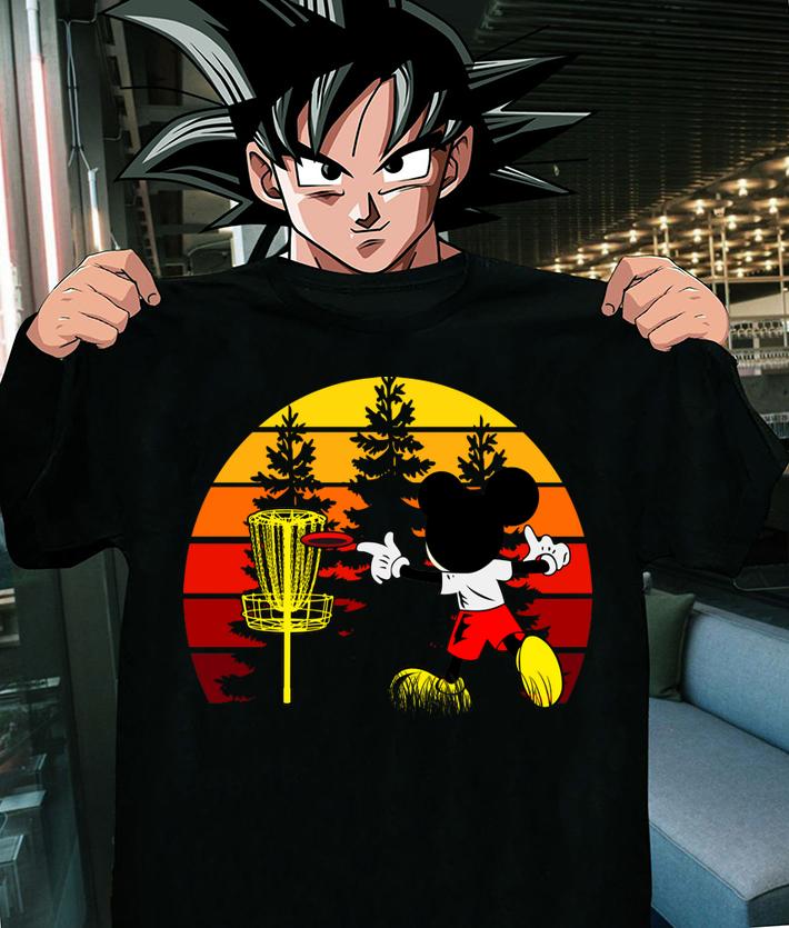 Mickey Mouse Playing Disc Golf t-shirt