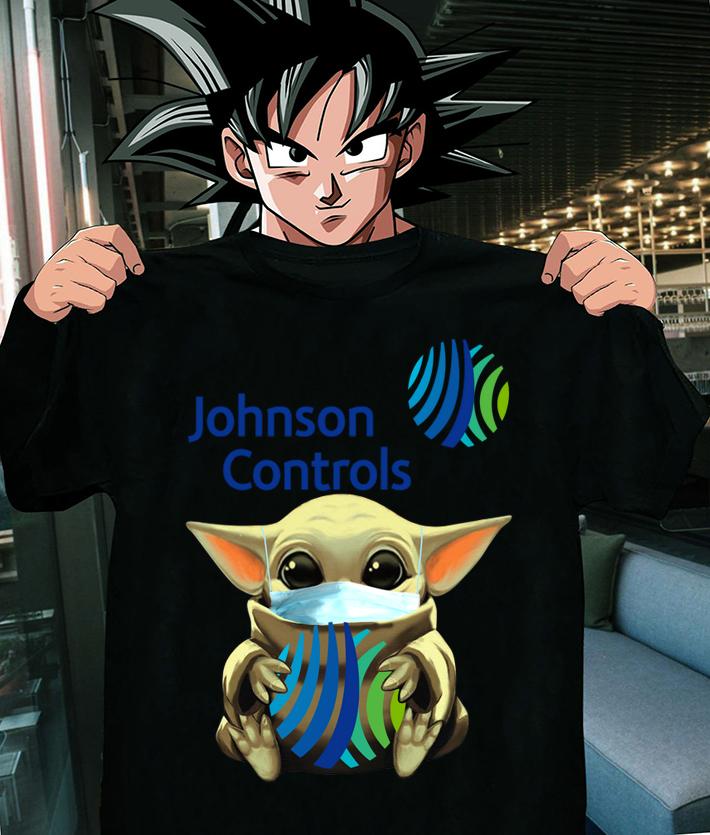 Star Wars Baby Yoda Hug Johnson Controls Mask Covid 19 t-shirt