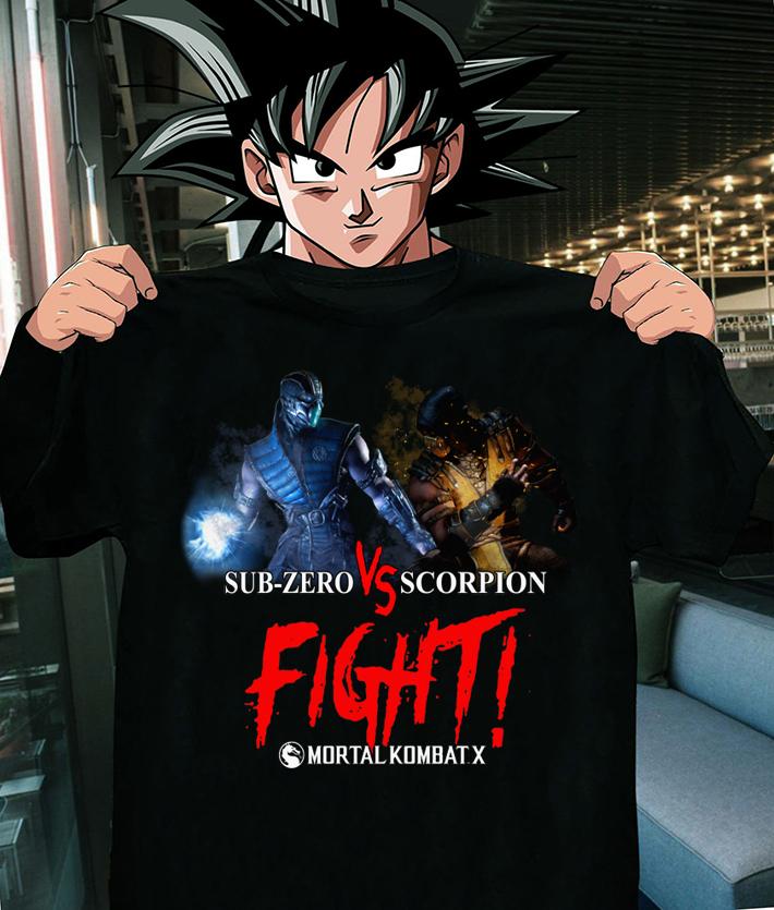 Official Mortal Kombat X Sub Zero Scorpion Fight t-shirt