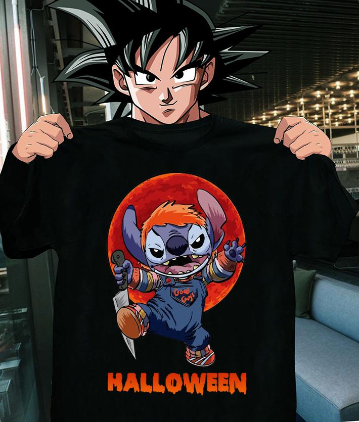 Top Chucky Stitch Good Guys Blood Moon Halloween t-shirt