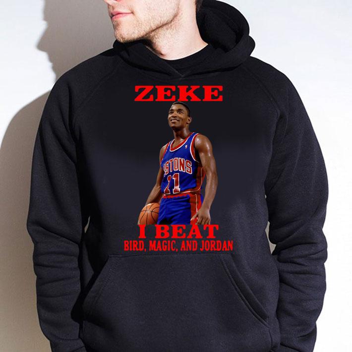 Top Isiah Thomas Zeke i beat bird magic and Jordan t-shirt