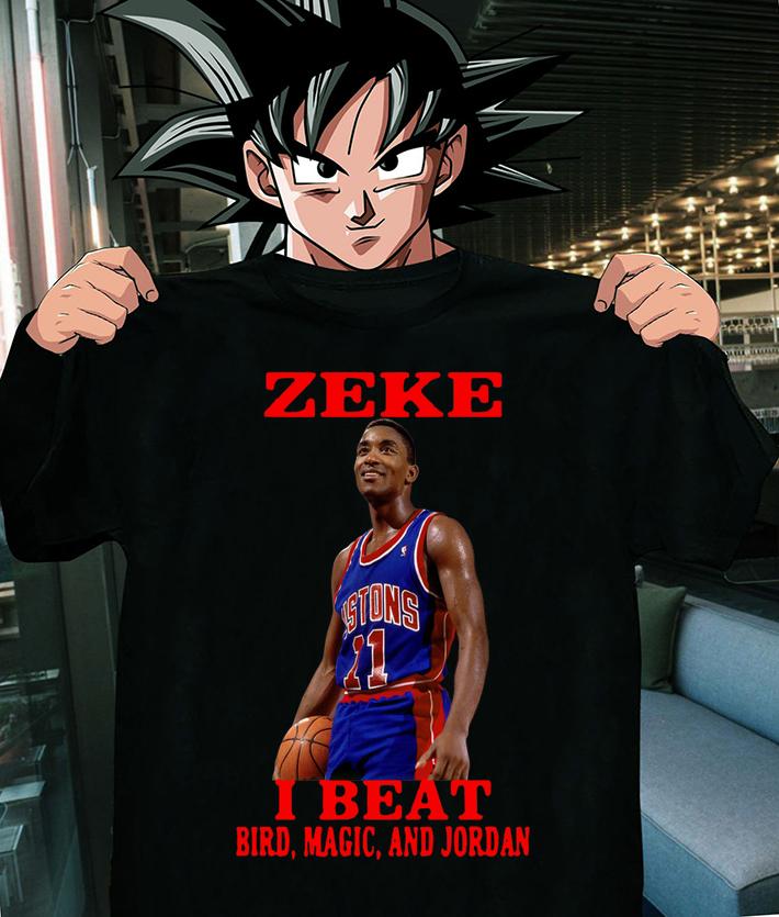 Top Isiah Thomas Zeke i beat bird magic and Jordan t-shirt