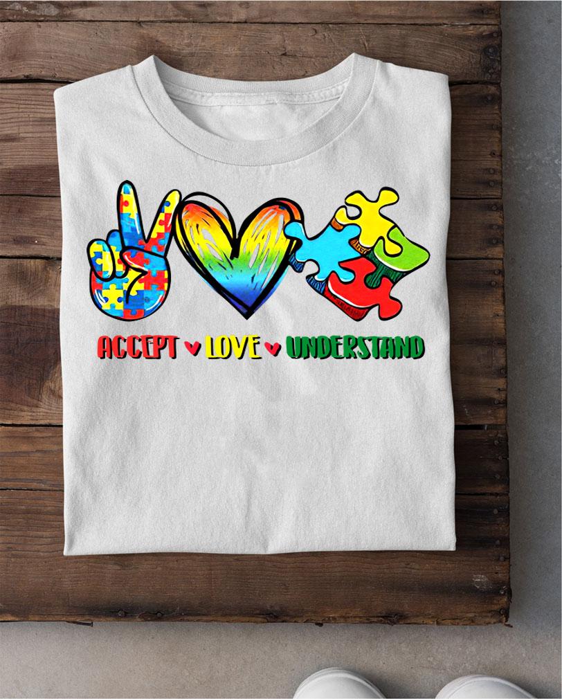 Accept Adapt Advocate Autism Awareness t-shirt