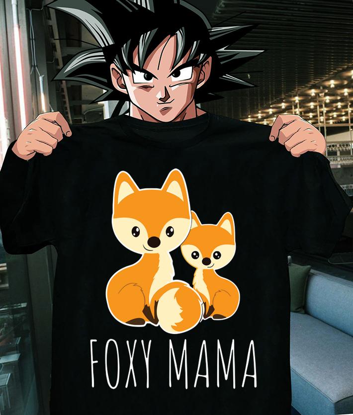 Awesome Foxy Mama Mom Baby Funny Gift Women Mother Girl Fox Lover t-shirt