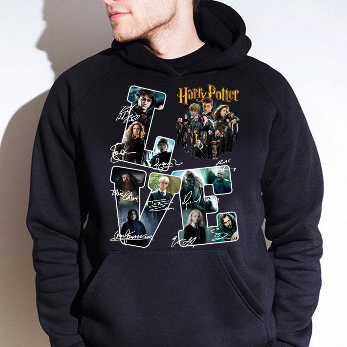 LOVE Harry Potter Character Signatures t-shirt