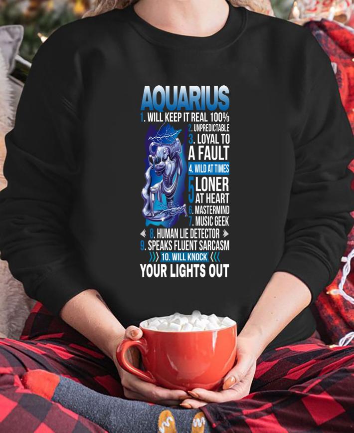 10 things about Aquarius t-shirt