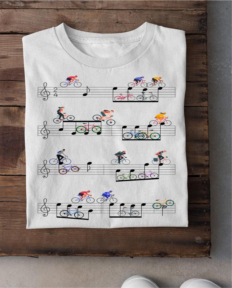 Cycling Music Note t-shirt