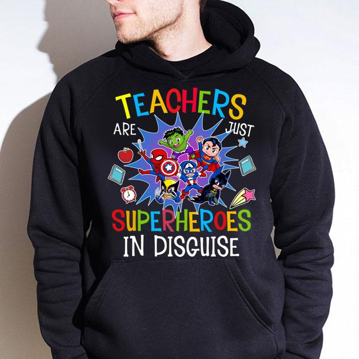 Teachers Are Just Superheroes In Disguise DC And Marvel t-shirt