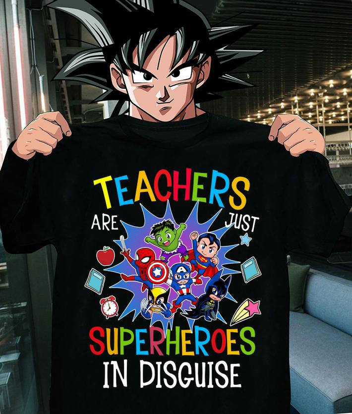 Teachers Are Just Superheroes In Disguise DC And Marvel t-shirt