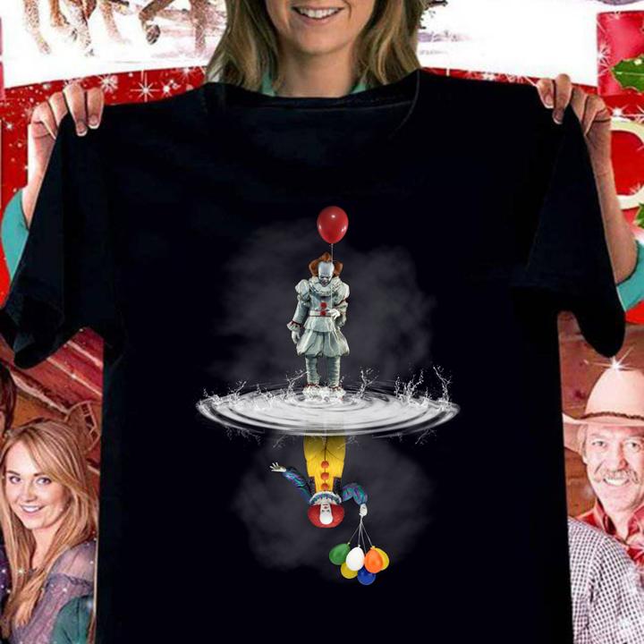 Hot Pennywise reflection Water mirror Stephen King's IT The Clown t-shirt