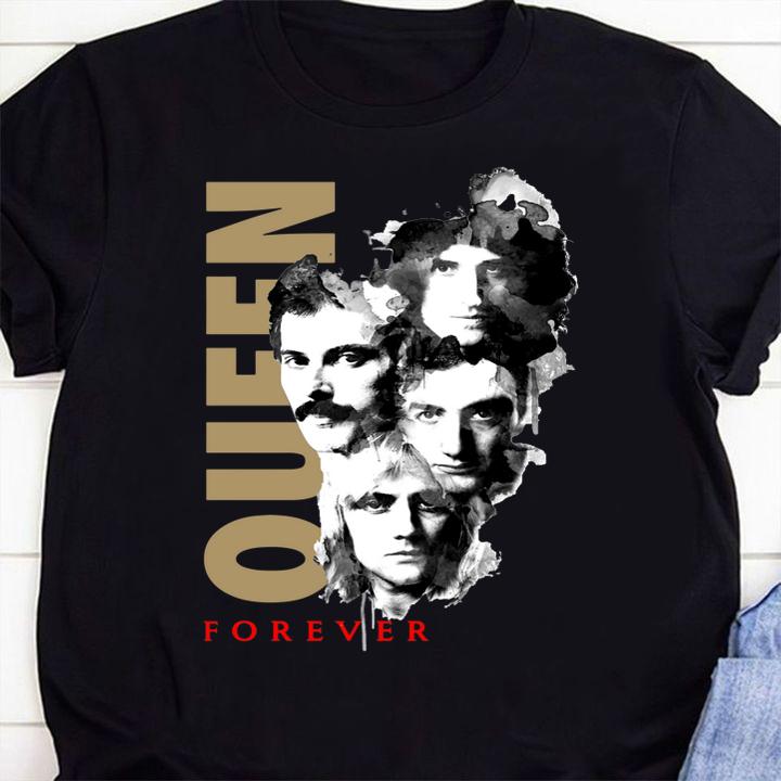 Queen Forever Queen Band Faces t-shirt 1 Clothing, Fathers Day T-shirt