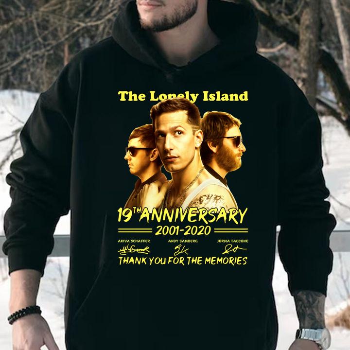 The Lonely Island 19th Anniversary 2001-2020 Thank You For The Memories Signature t-shirt