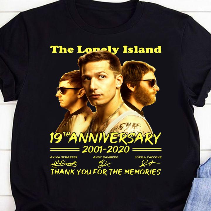 The Lonely Island 19th Anniversary 2001-2020 Thank You For The Memories Signature t-shirt 5 personalized t-shirts