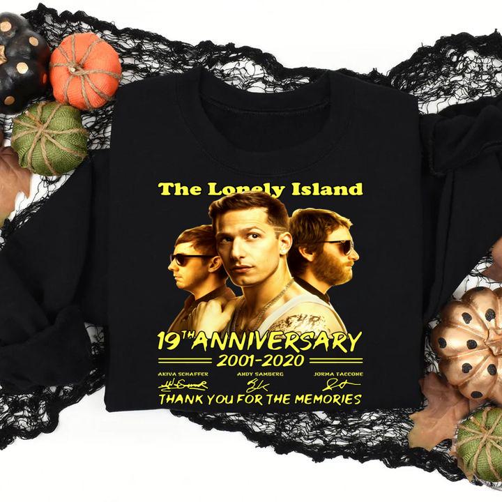 The Lonely Island 19th Anniversary 2001-2020 Thank You For The Memories Signature t-shirt