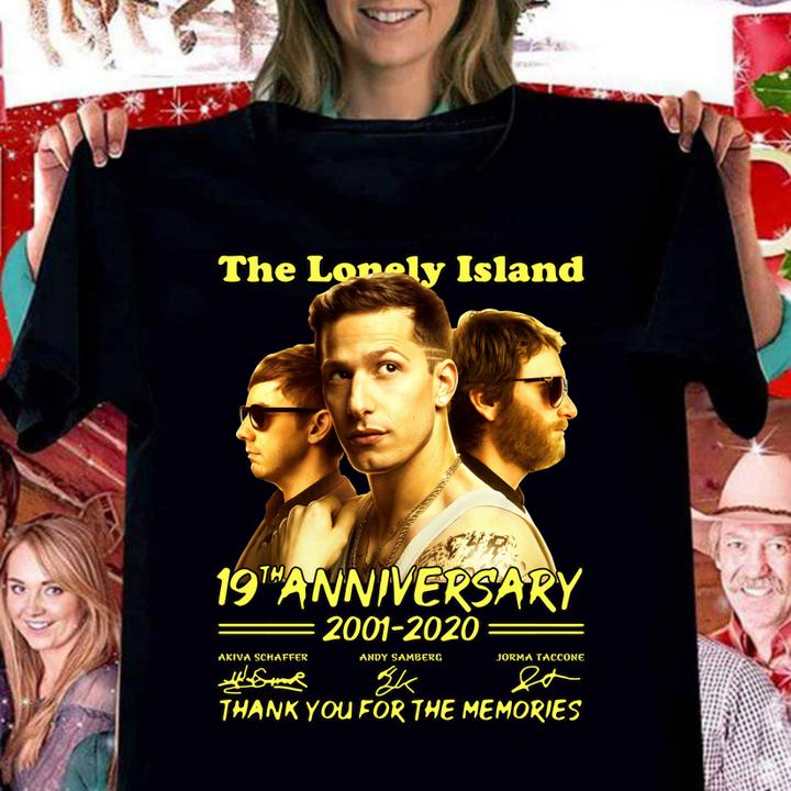 The Lonely Island 19th Anniversary 2001-2020 Thank You For The Memories Signature t-shirt
