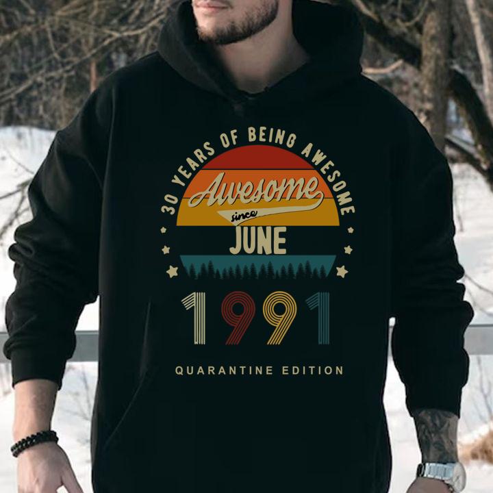 30 Years of Being Awesome, Awesome Since June 1991 Premium t-shirt
