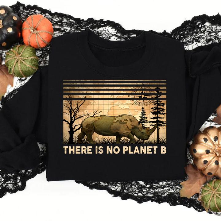 Rhino Unicorn There Is No Planet t-shirt