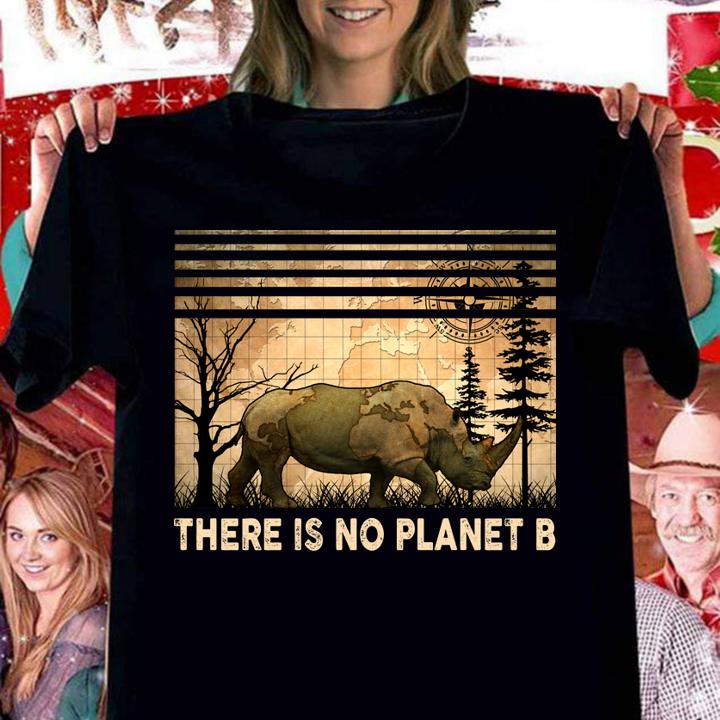 Rhino Unicorn There Is No Planet t-shirt