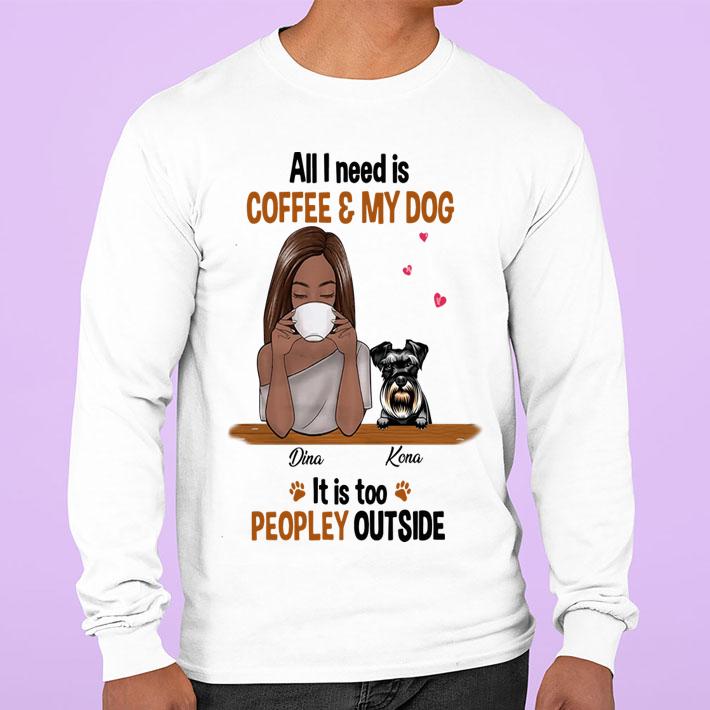 Customize Dog Coffee Too Peopley t-shirt
