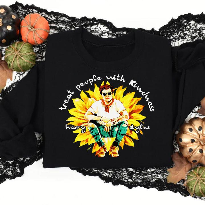 Sunflower treat people with kindness Harry Styles t-shirt