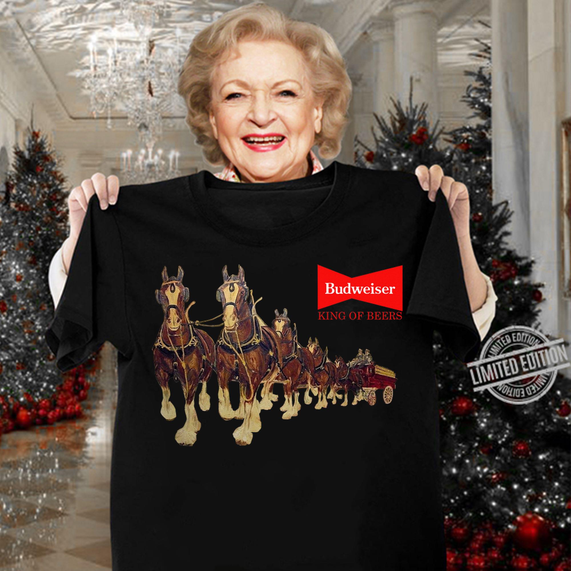 Budweiser Clydesdale Horse t-shirt woman shirt