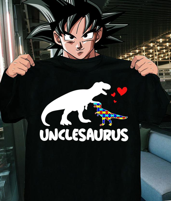 Dinosaur Autism Uncle Unclesaurus Autistic Awareness Gift t-shirt