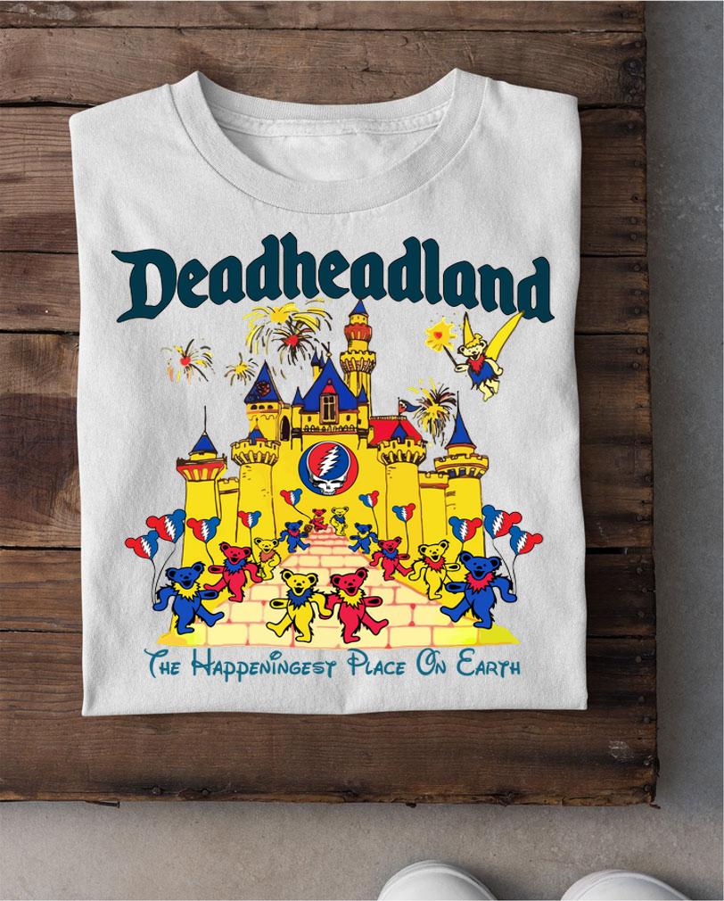 Grateful Dead Deadheadland The Happeningest Place On Earth t-shirt