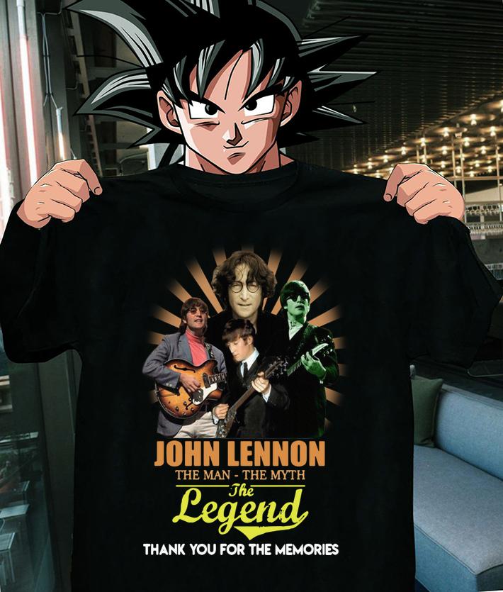 John Lennon the man the myth the legend thank you for the memories t-shirt