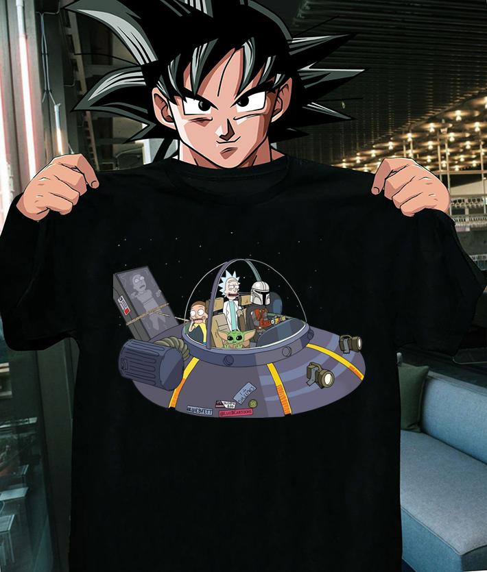 Rick And Morty Mandalorian Baby Yoda Spaceship Space Lovers t-shirt