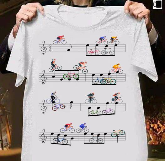 cycling music note shirt - Cycling Music Note t-shirt