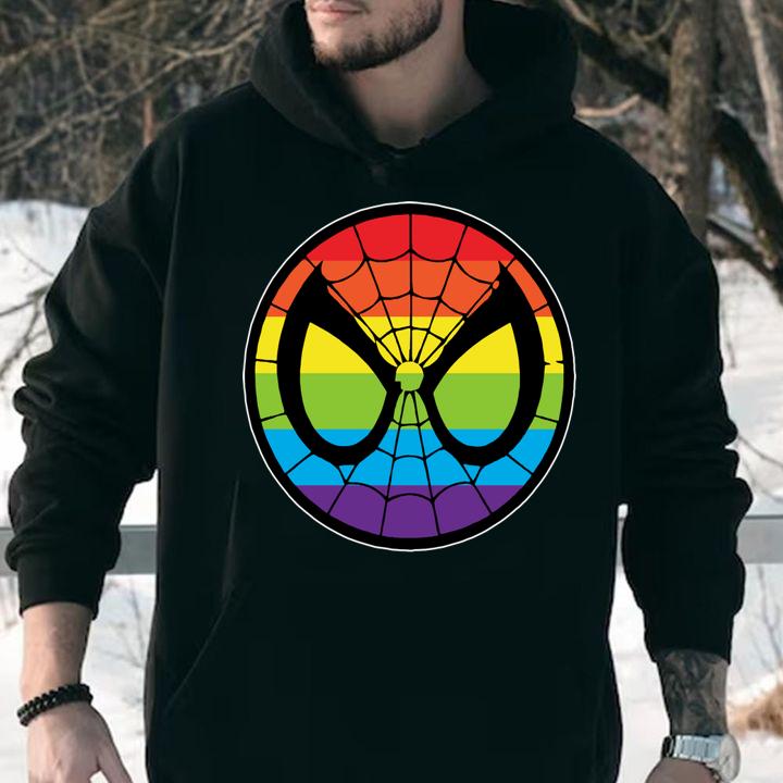 lgbt world pride 2019 rainbow spider man mark hoodie - LGBT World Pride 2019 Rainbow Spider Man Mark t-shirt