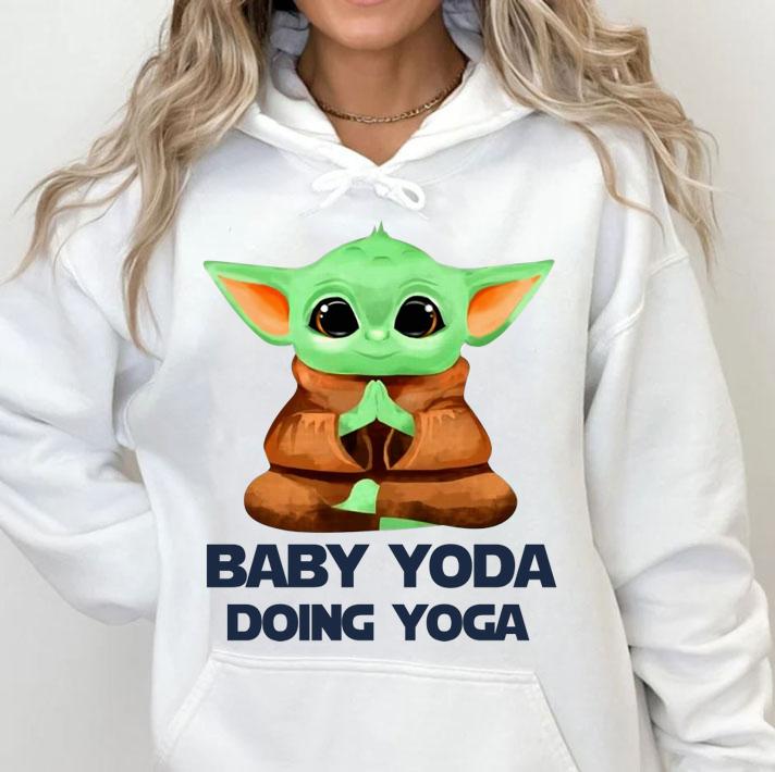 star wars baby yoda doing yoga hoodie - Star Wars Baby Yoda Doing Yoga t-shirt