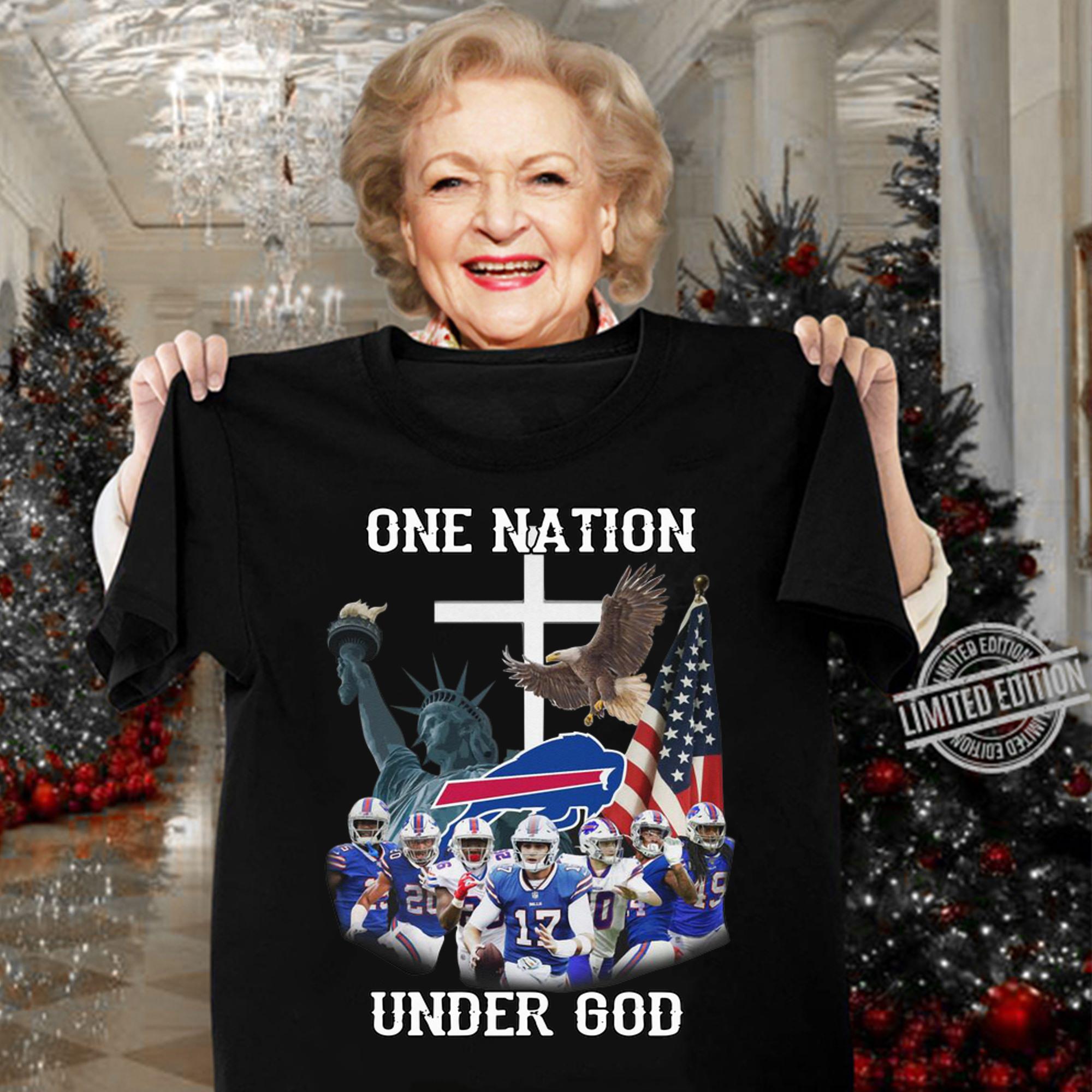 Buffalo Bills one nation under God t-shirt woman shirt