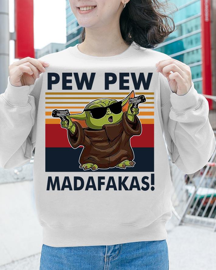 Baby Yoda Guns Pew Pew Madafakas Vintage t-shirt Baby Yoda Guns Pew Pew Madafakas Vintage t-shirt