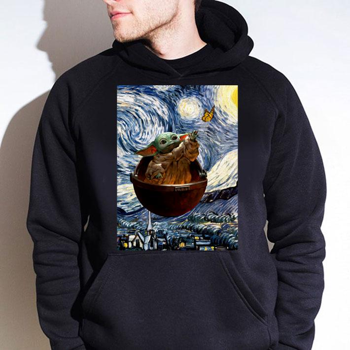 Star Wars Baby Yoda Starry Nightmare Van Gogh t-shirt