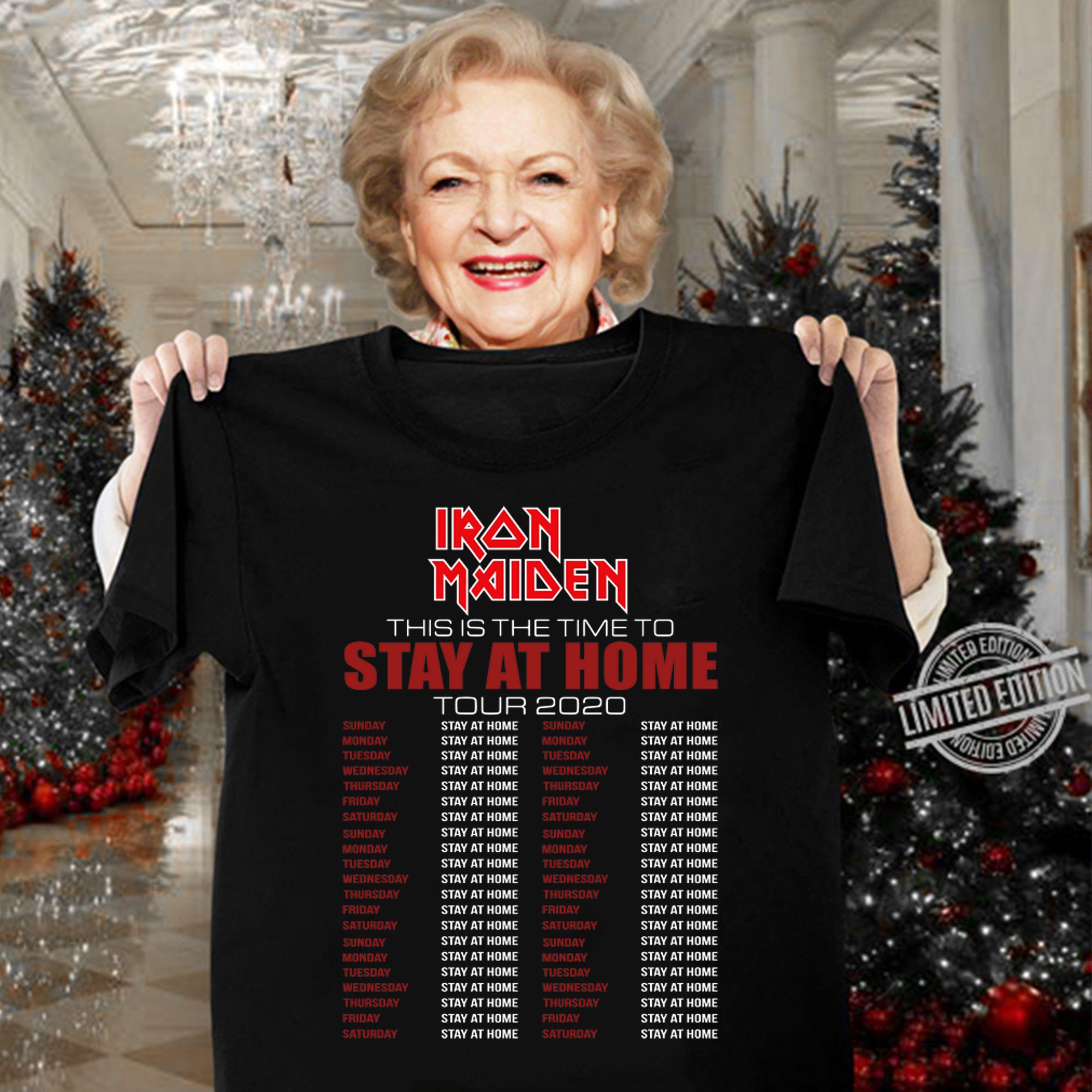 Cool Iron Maiden this is the time to stay at home tour 2020 t-shirt Cool Iron Maiden this is the time to stay at home tour 2020 t-shirt
