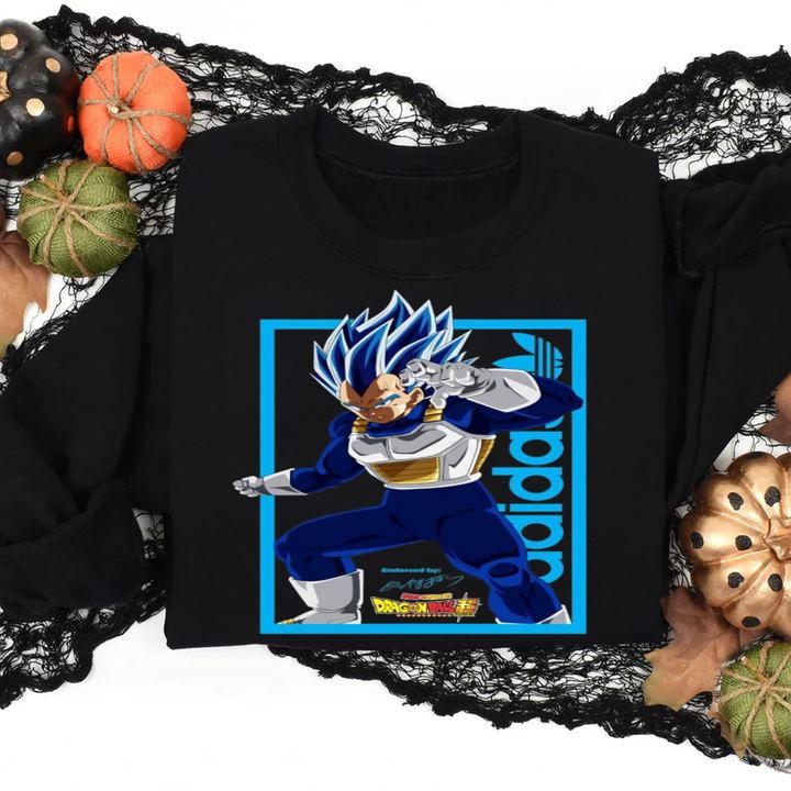 Vegeta SS Blue Evolved Adidas Originals Dragon Ball Super t-shirt